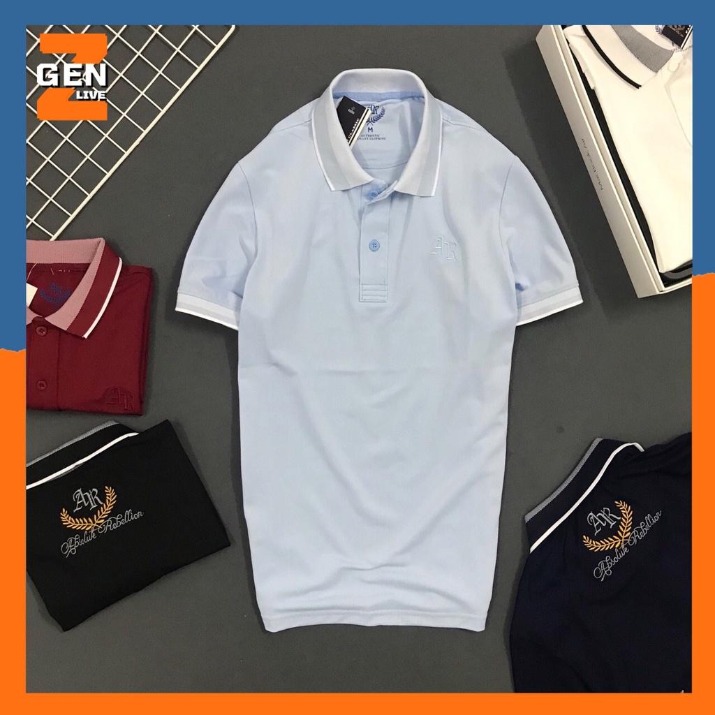 Áo thun nam có cổ ar hoạ tiết thêu cao cấp cực đẹp - LZ FASHION - PS091