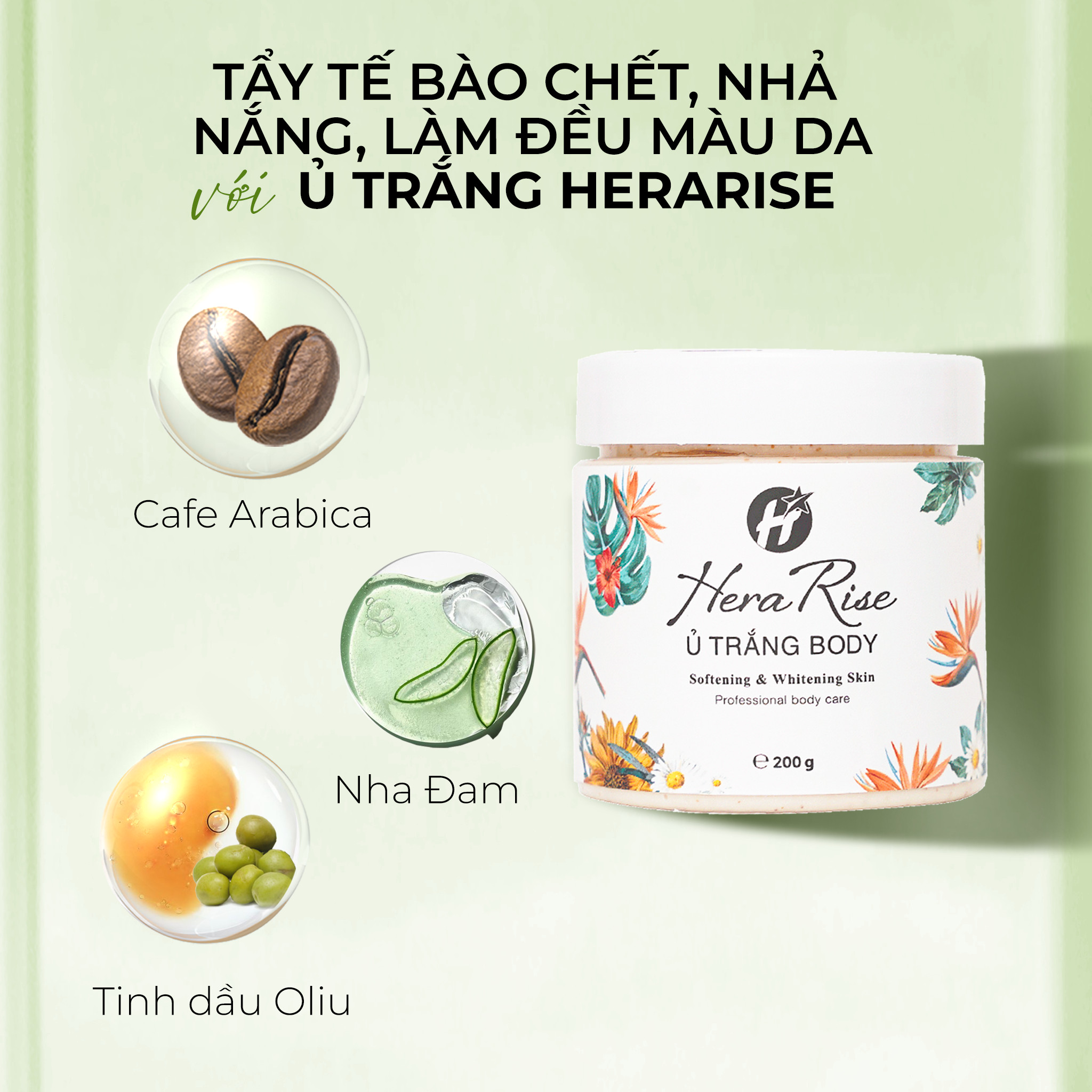 Combo Hot Hit Kem Chống Nắng Hera + Kem Body+Ủ Trắng