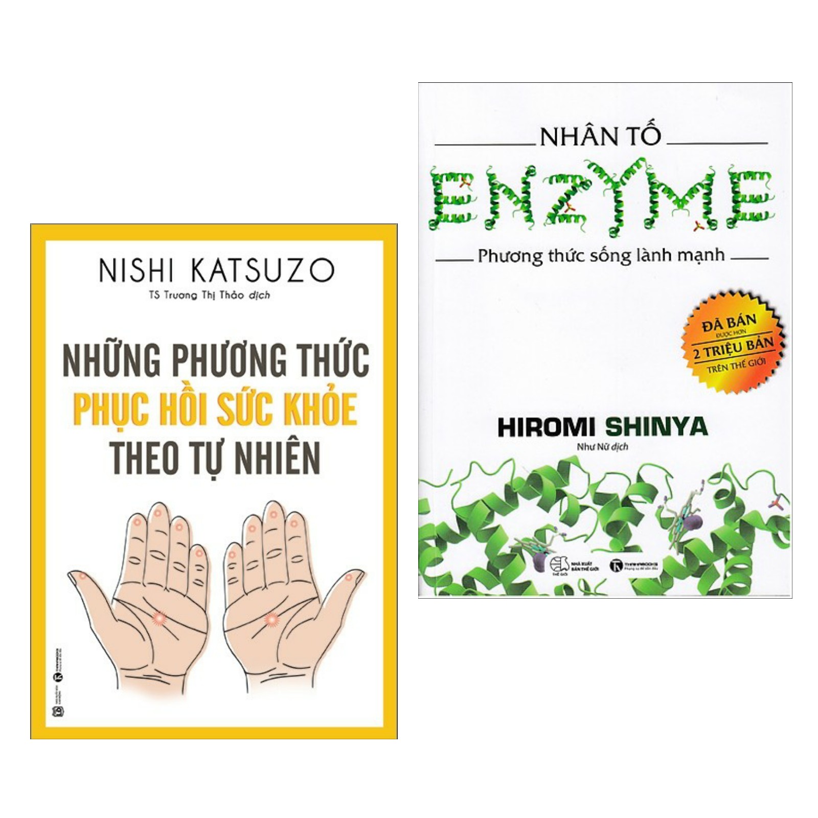 Combo Sách Chăm Sóc Sức Khỏe Hay : Những Phương Thức Phục Hồi Sức Khỏe Theo Tự Nhiên + Nhân Tố ENZYME - Phương Thức Sống Lành Mạnh - Tặng kèm Postcard HAPPY LIFE