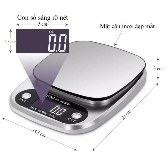 Cân điện tử nhà bếp Kitchen 10kg/1g chính xác xao
