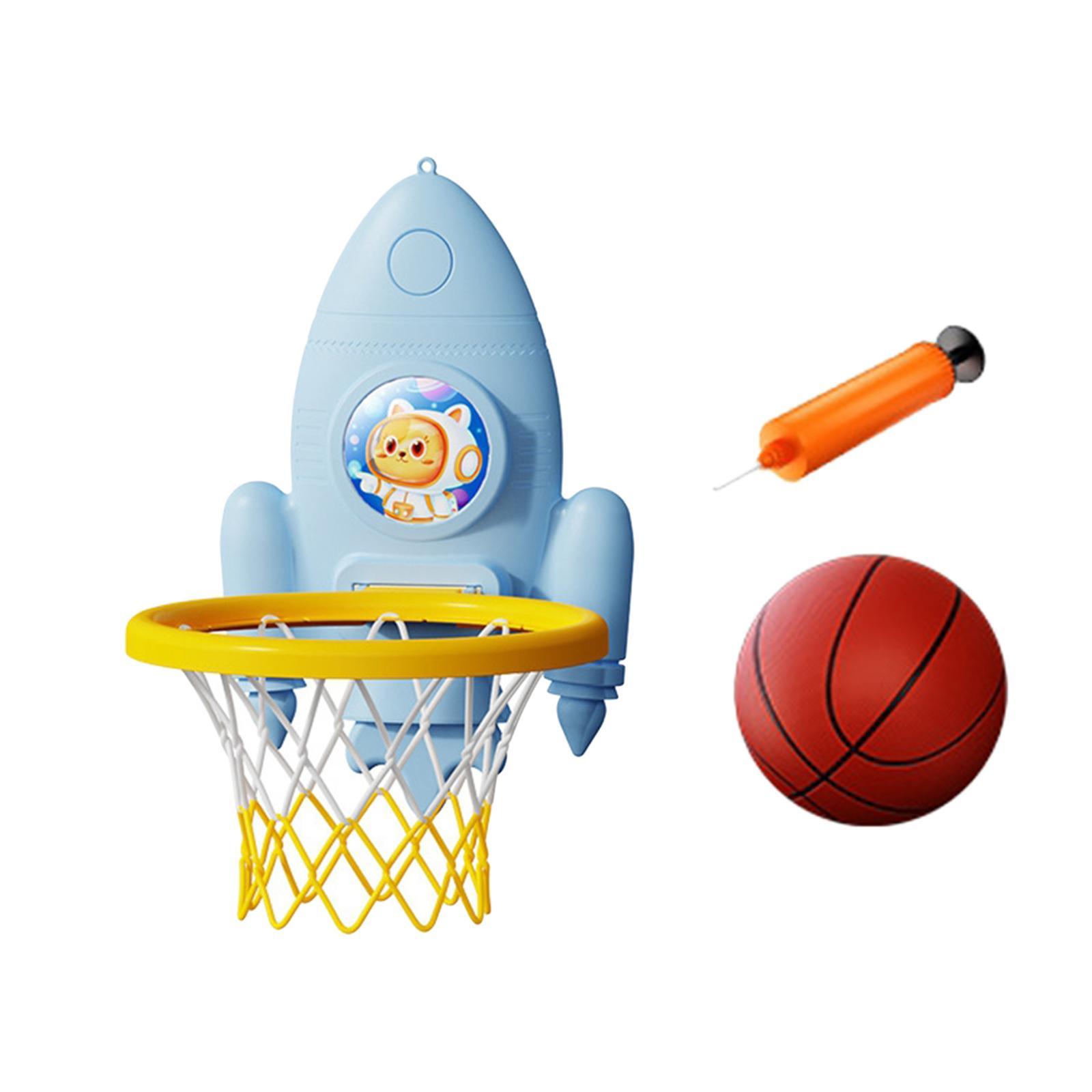 Toddler Basketball Hoop Set Cartoon Outdoor Indoor Game Foldable Basketball Hoop for Girls Gifts