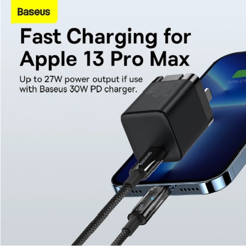 Cáp sạc nhanh Baseus 20W, Cáp sạc nhanh Tự Ngắt Gen2 Baseus Explorer Series cho iPhone/iPad - Hàng chính hãng