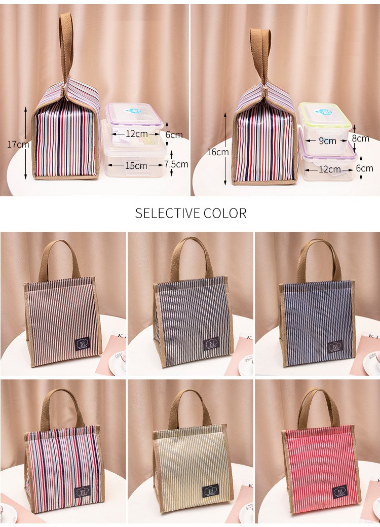 Túi Đựng Hộp Cơm Giữ Nhiệt Size Lớn, Kiểu Dáng Thời Trang Hiện Đại Ver.5 - Hàng Chính Hãng Besti