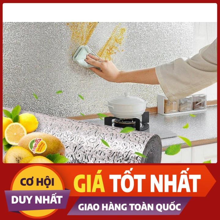 Cuộn Giấy Bạc Dán Bếp Cách Nhiệt, Miếng Decal Dán Tường Nhà Bếp Chống Thấm Bền Đẹp