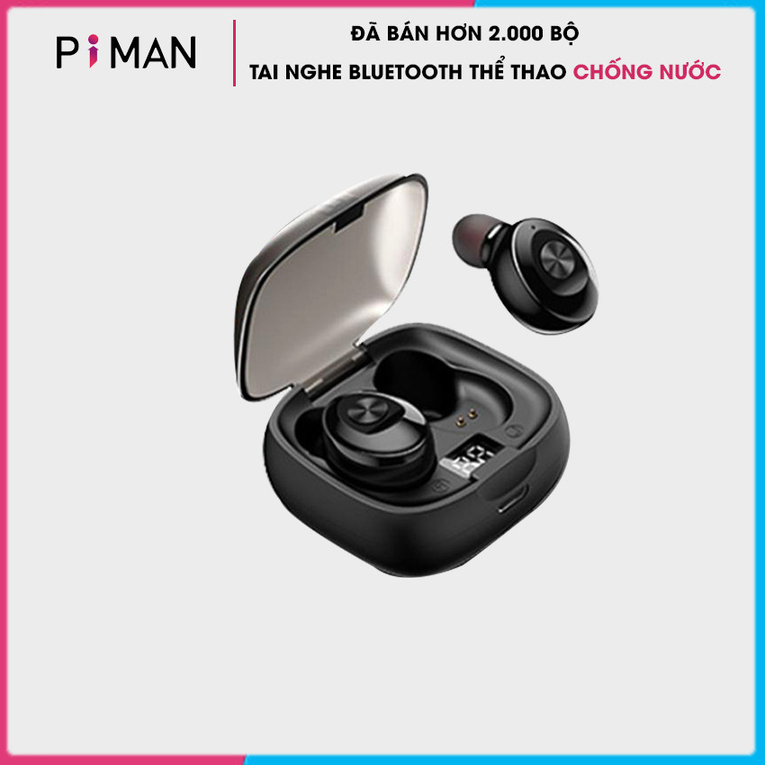 Tai Nghe Bluetooth 5.0 không dây nhét tai mini thể thao Gaming Chống Nước IPX5 - Đèn LED hiển thị Phần Trăm Pin - Hàng chính hãng - TNBT04