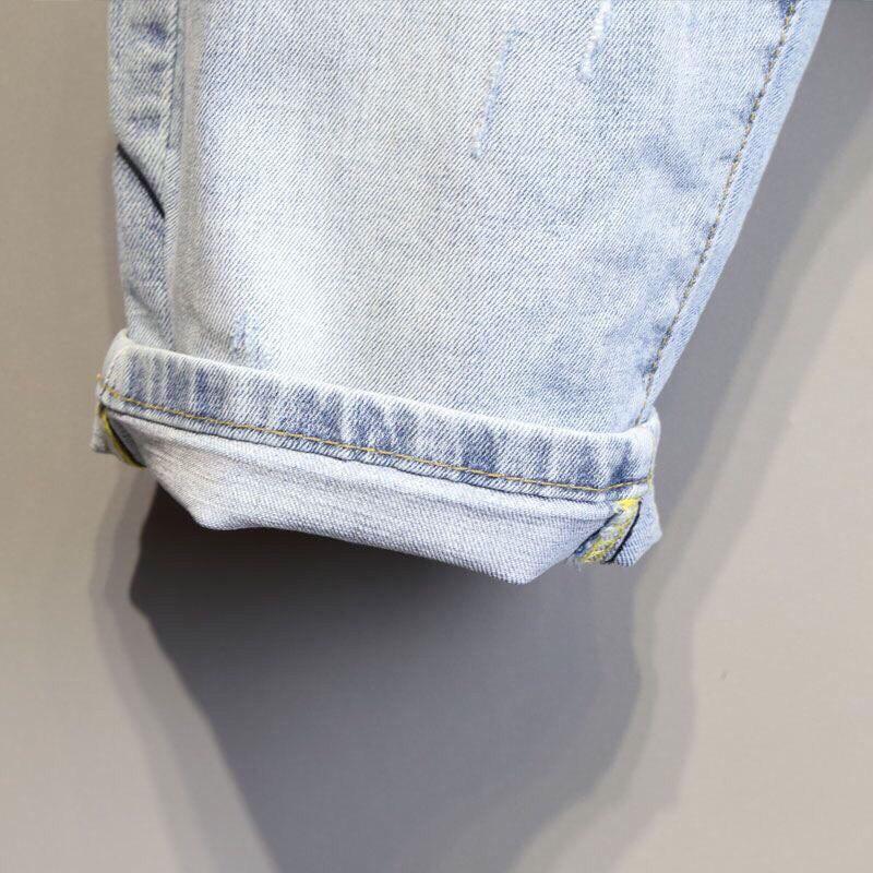 Quần jean lửng, quần short nam cao cấp, chất cotton co giãn mền mịn, phong cách trẻ trung năng động