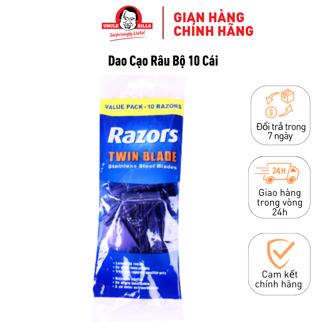 Bộ 20 dao cạo râu Uncle Bills AG0028