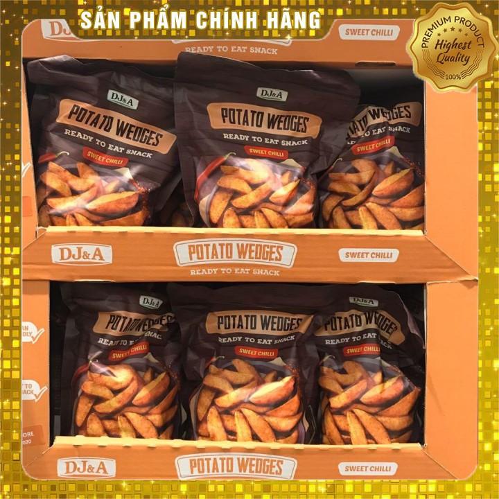 Khoai tây sấy ớt ngọt ăn liền DJ&amp;A 100g - Thích hợp ăn chay- DJ&amp;A Potato Wedges Sweet Chili