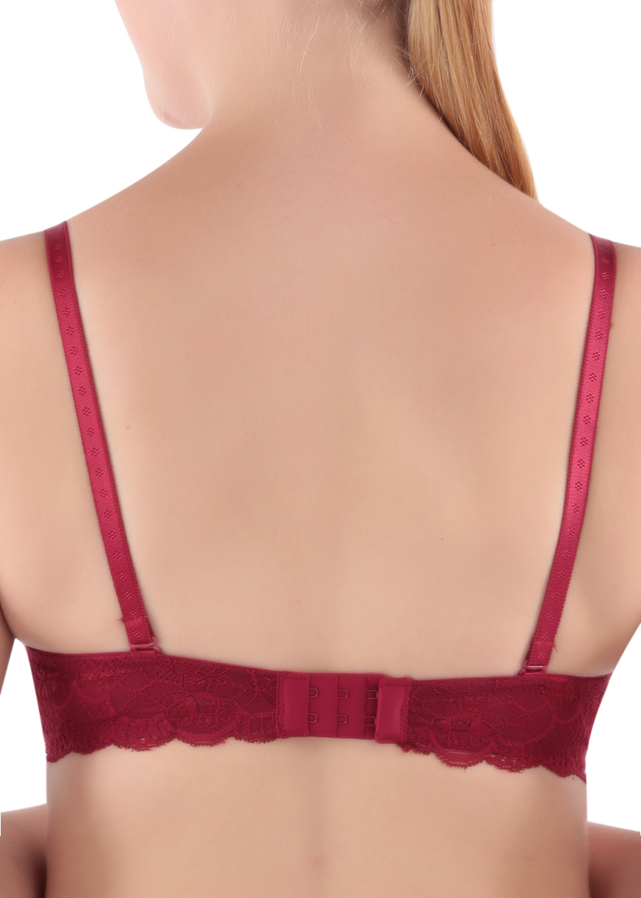 Áo Ngực Nữ Mút Dày Không Gọng Phối Ren 12H NM343