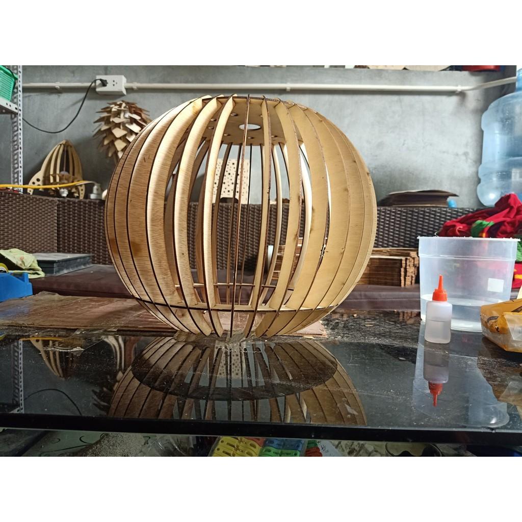 Đèn Gỗ thả trần decor trang trí DIY 117