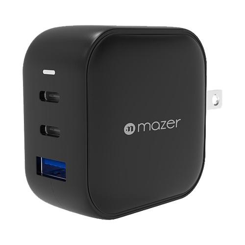 Củ sạc Mazer Infinite.Boost Super MINI GAN66W 3 cổng sạc: 2 cồng USB C và 1 cồng USB A Hàng Chính Hãng