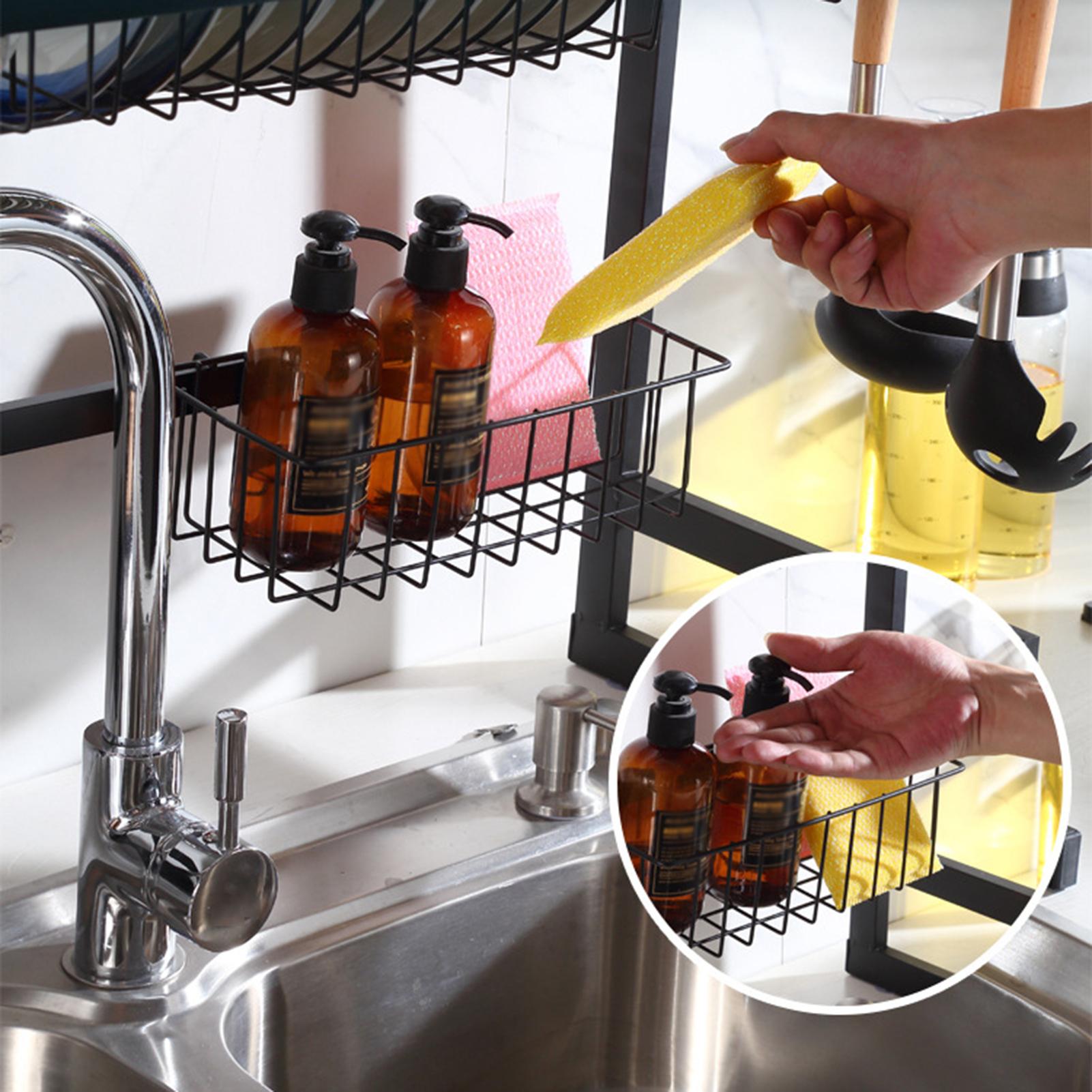 Kệ để chén đĩa đa năng, kệ úp bát đĩa trên bồn rửa bát bằng sắt không gỉ