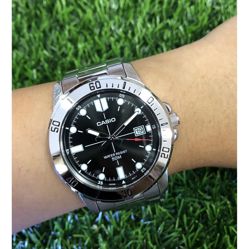 Đồng Hồ Nam Dây Thép Không Gỉ Casio MTP-VD01D-1EVUDF