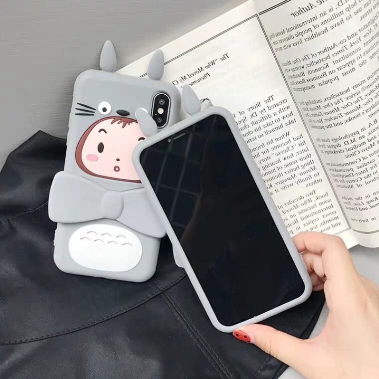 Ốp lưng gấu nơ kèm giá đỡ Cho Dòng iphone X / XS MAX / 8 PLUS / 7 PLUS