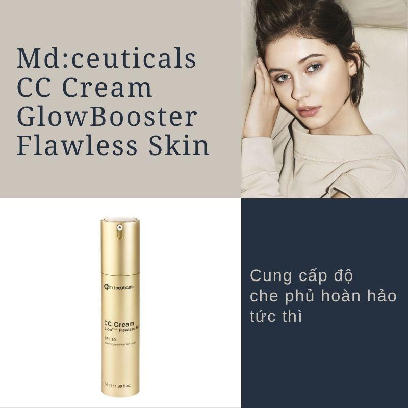 Md:ceuticals CC Cream GlowBooster Flawless Skin 50ml - Kem nền CC chống nắng SPF 30 - Hee's Beauty