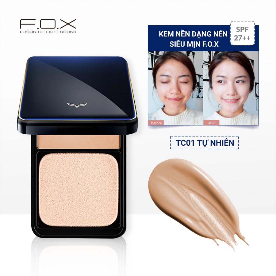 Kem Nền Dạng Nén Siêu Mịn FOX SPF27★★ Pro-Moisture Cream Compact 12g