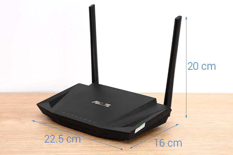 Bộ Phát Sóng Wifi Router Chuẩn Wifi 6 Băng Tần Kép Asus AX56U Đen - Hàng chính hãng