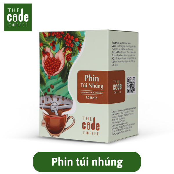 Cà Phê Phin Túi Nhúng Tiện Lợi - Robusta Túi Lọc Phin Giấy 1 Hộp 10 Gói - Drip Bag Coffee