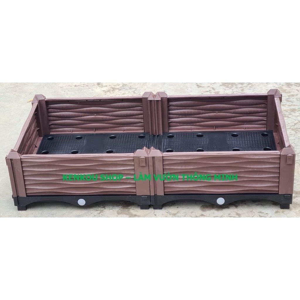 Chậu ghép thông minh 200 x 100 Việt Nam, chậu trồng rau, hoa, cây cảnh