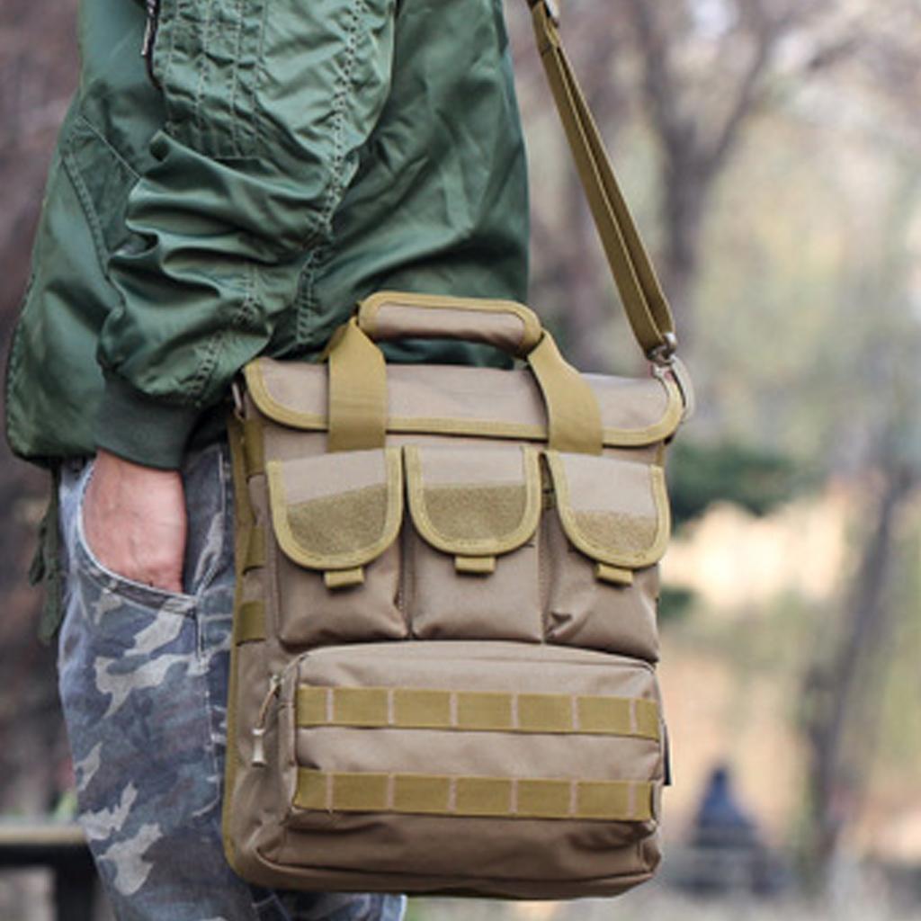 Outdoor Multifunctional Fishing Tackle Bag Water-Resistant Waist Shoulder Carry Storage Waist Pack Sling Bag Fishing Gear Storage for Fishing Hiking Climbing