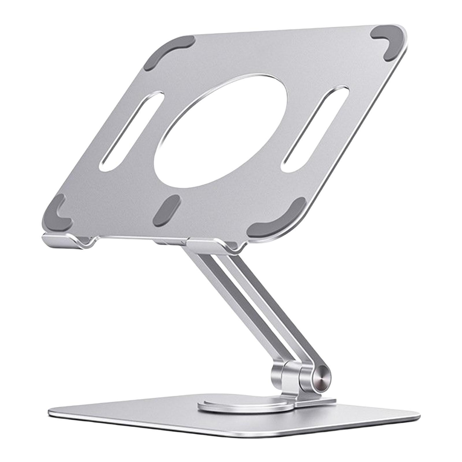 Tablet Stand 360° Rotating Adjustable Height Laptop Riser Stand for iPad Smartphones Work