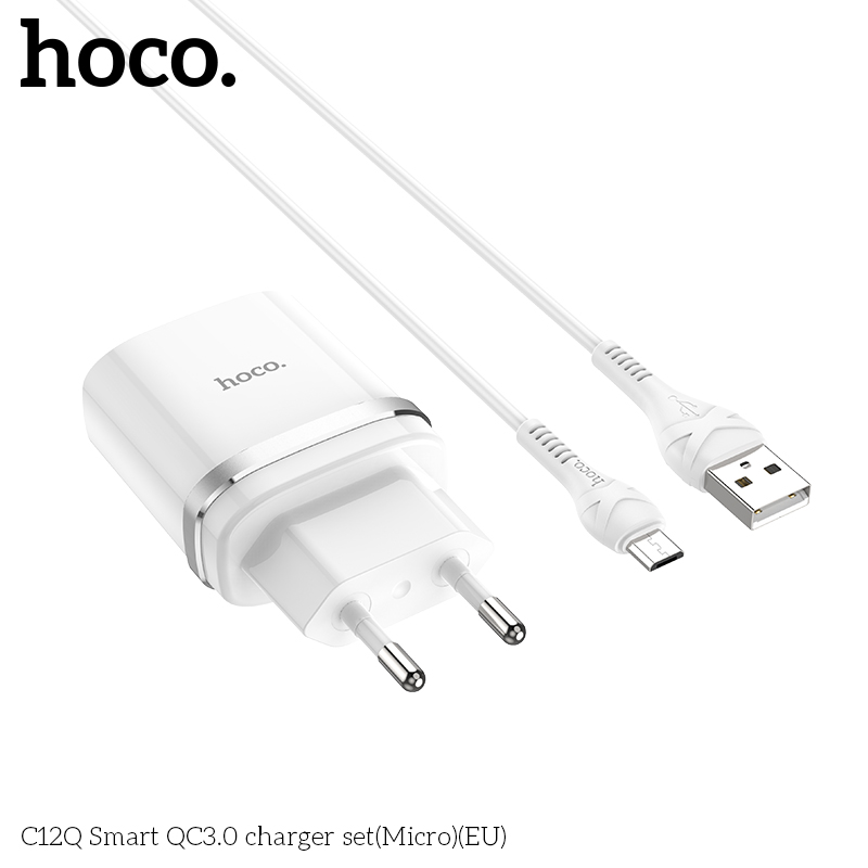 Bộ Sạc Nhanh C12Q Micro-USB - Hàng Chính Hãng