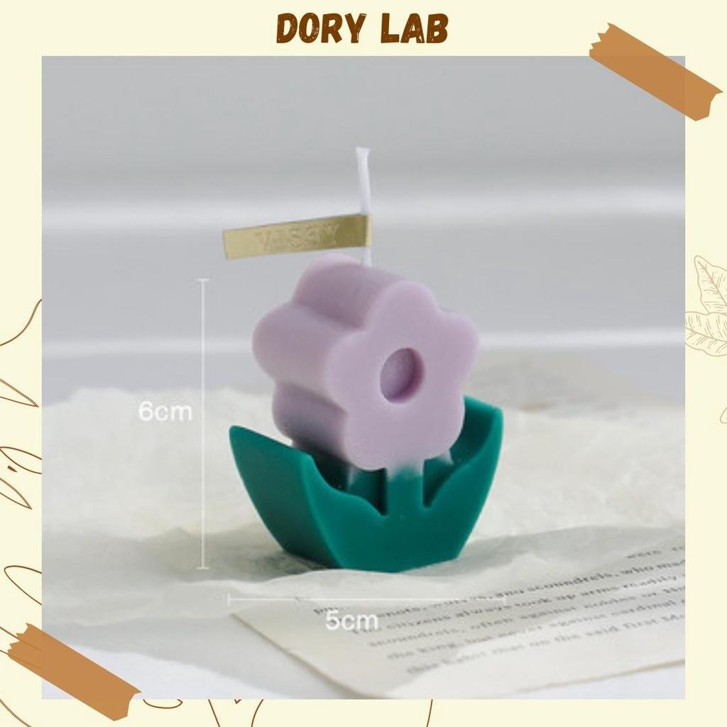 Nến Thơm Hình Bông Hoa Không Khói Handmade, Phụ Kiện Decor, Chụp Ảnh - Dory Lab