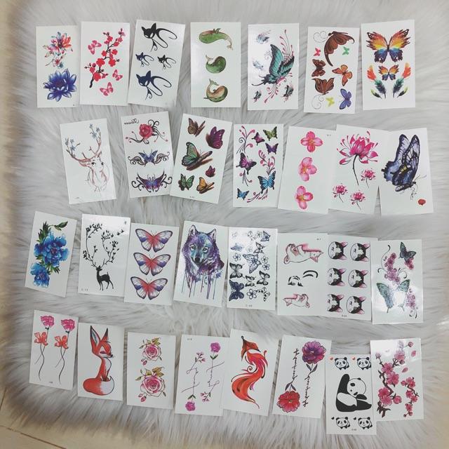 Set 30 tấm hình xăm dán giá 50k - Tattoo