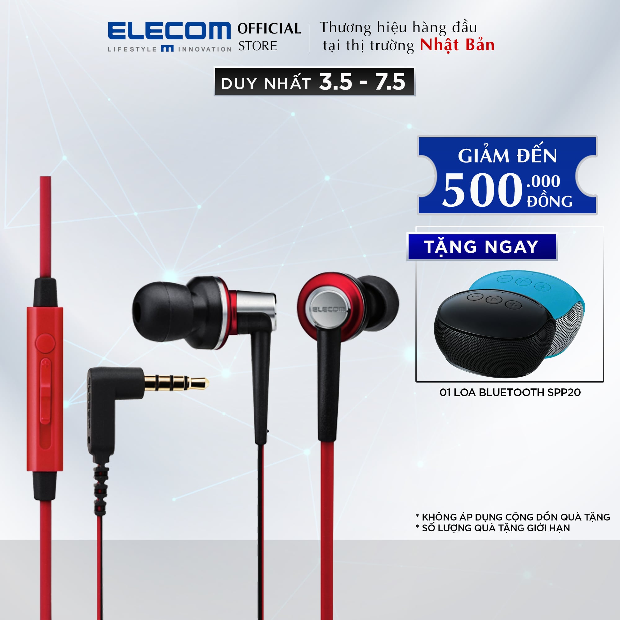 Tai nghe có mic ELECOM EHP-CS3560 - Hàng chính hãng