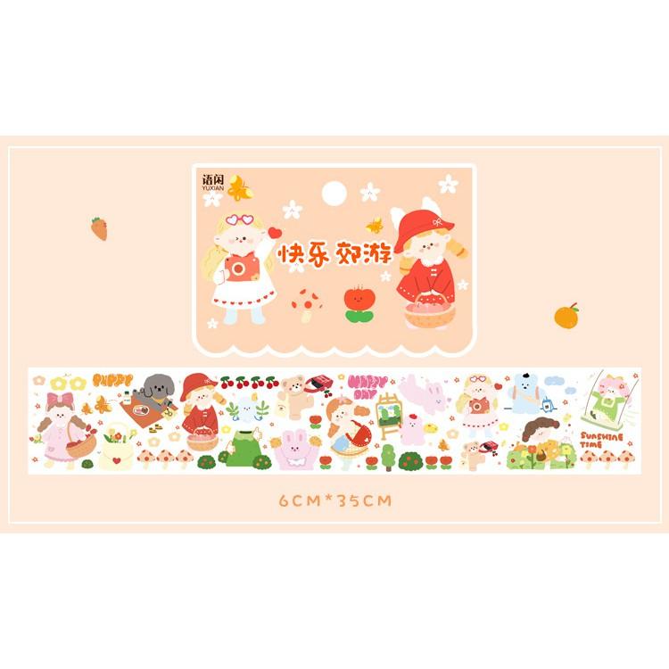 Tấm sticker cô gái nhỏ dễ thương M007