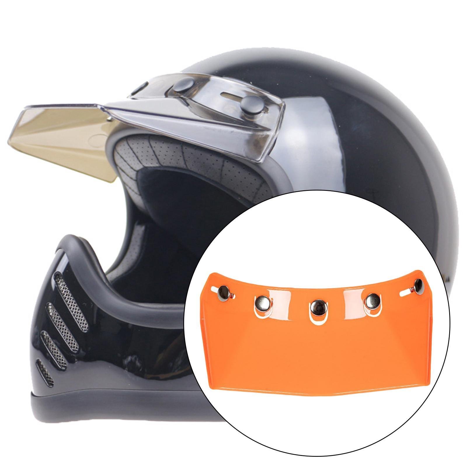 5-Snap  Visor Peak Replace for Motorcycle  Durable Black