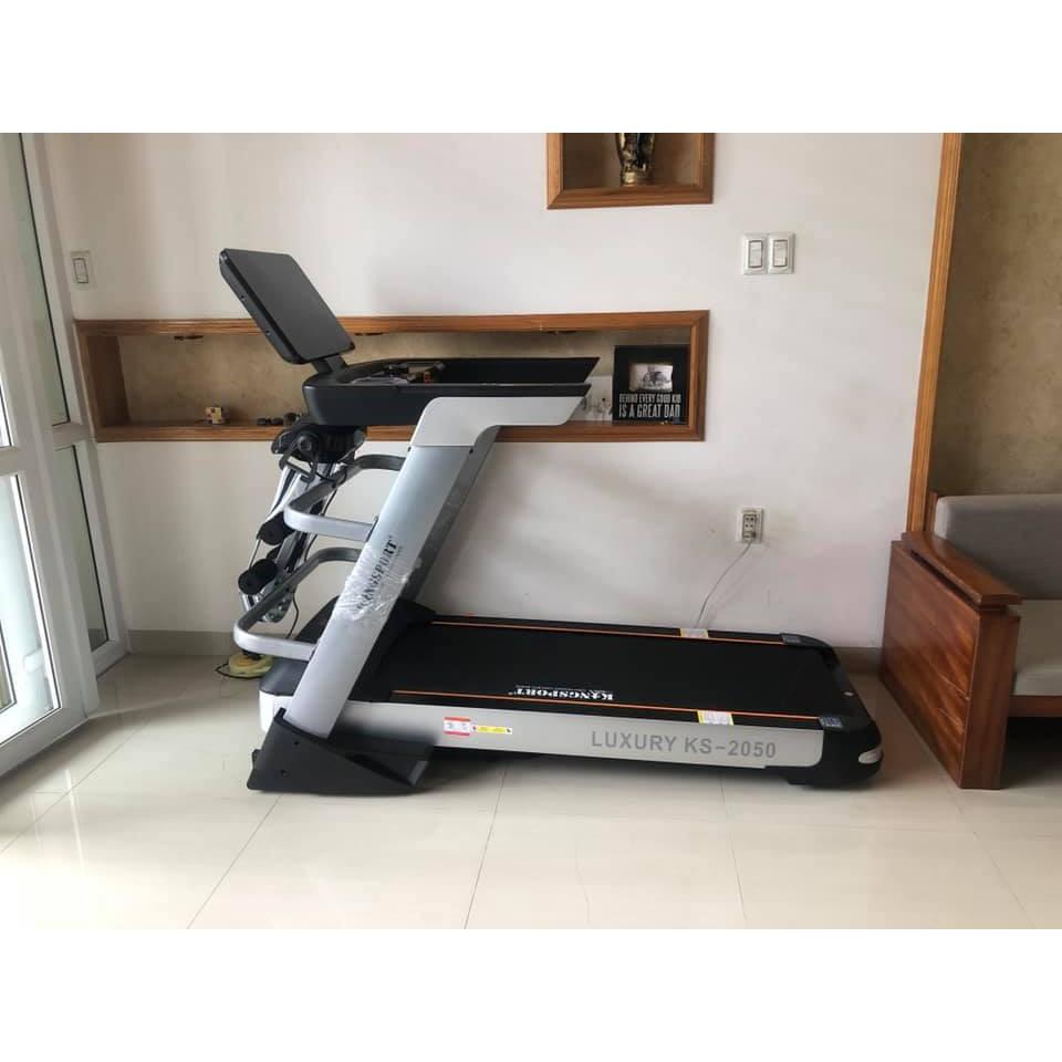 Máy chạy bộ tại nhà KingSport Luxury KS-2050 Đa Năng Có Chức Nâng Dốc Tự Động, Kèm Theo Đai Massage Và Thanh Gập Bụng
