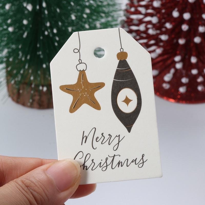 Mix 50 tag 10 mẫu chủ đề giáng sinh / Noel / X-mas dùng để trang trí
