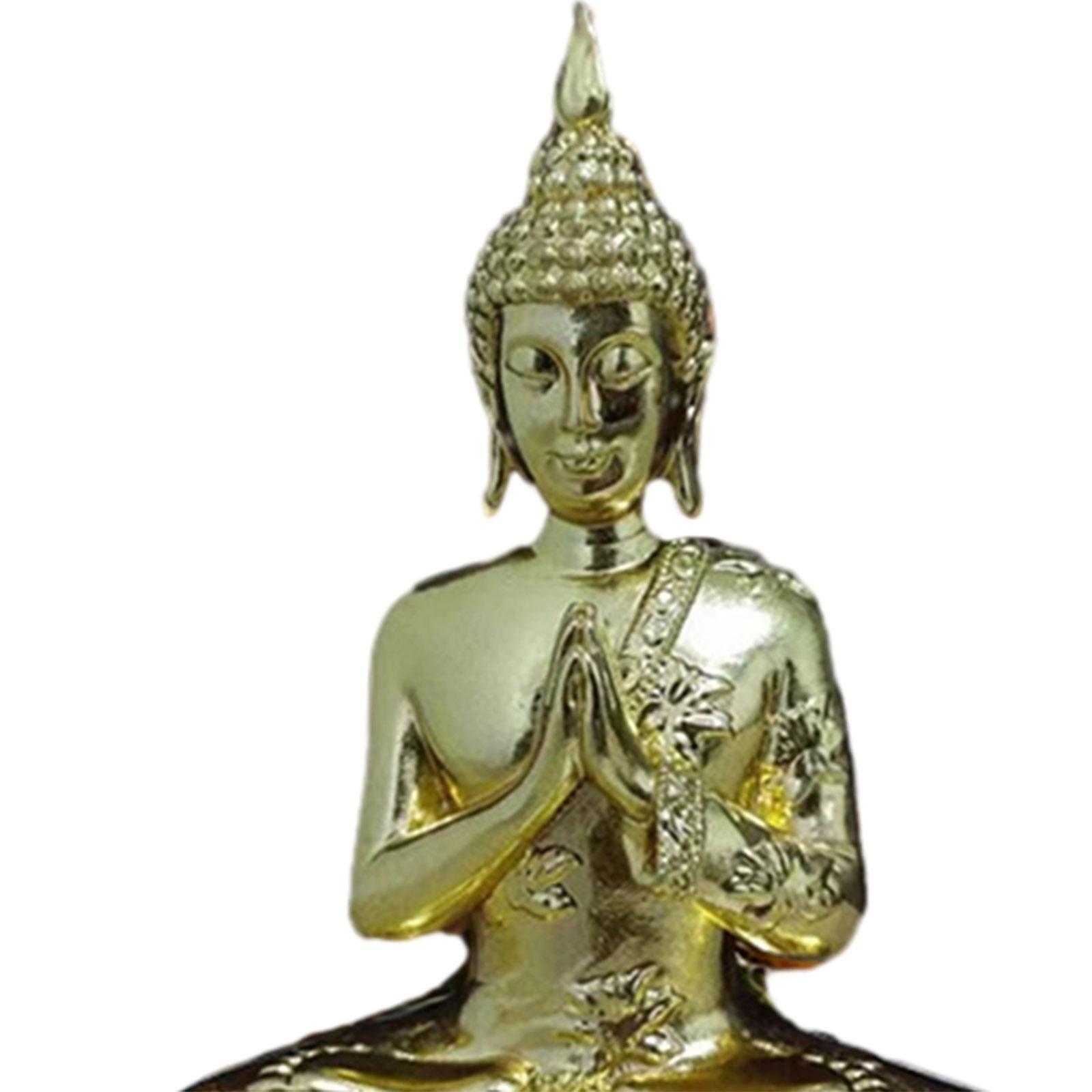 Buddha Statue Resin Buddha Figurine Resin Sculpture for Home Office Tabletop