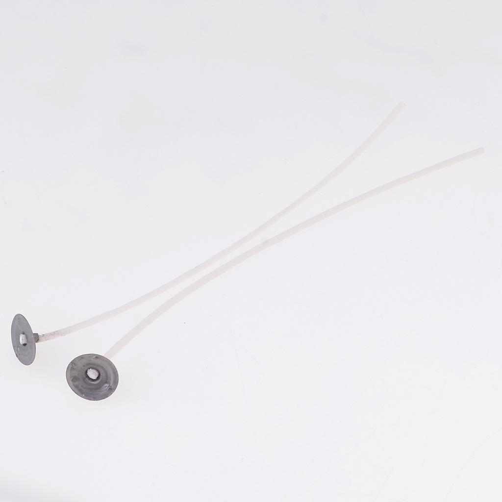 3-4pack Wholesale Cotton Candle Wicks with Sustainers for Candle Making 100pcs