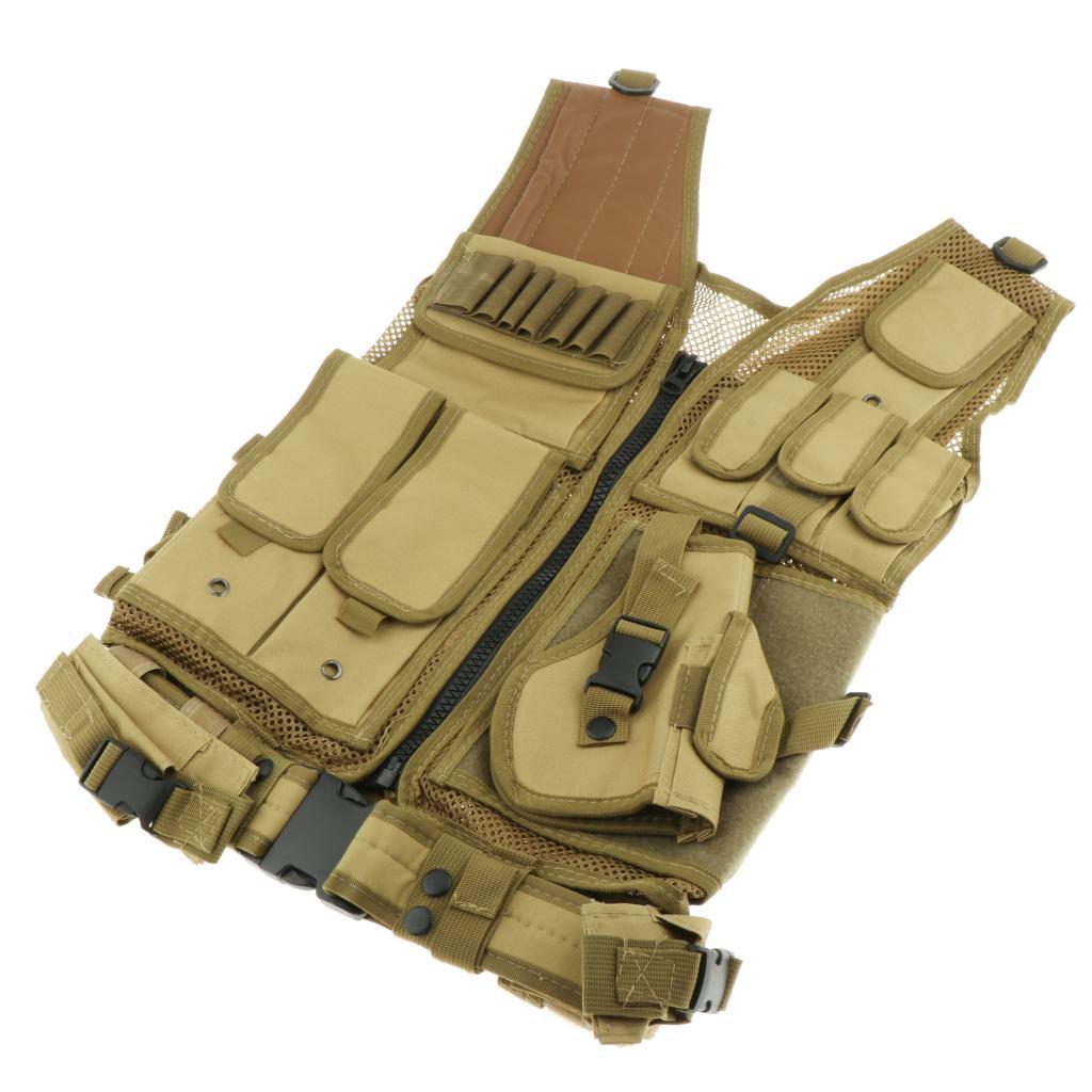 600D Tactical Vest Combat Assault Molle Attachment Rig Combat Training Vest