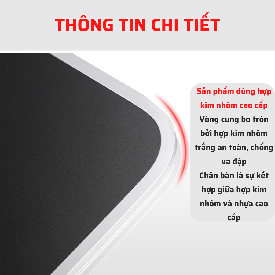 Bàn laptop gấp gọn, xoay 360 độ, hàng cao cấp - Hàng chính hãng