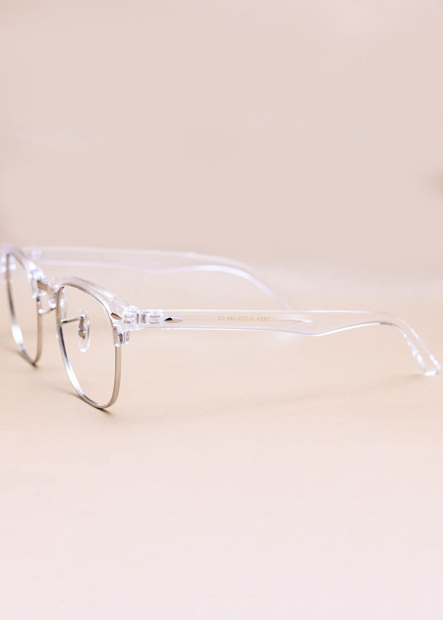 Gọng Kính Cận Hợp Kim Thời Trang Clubmaster Unisex - G1529