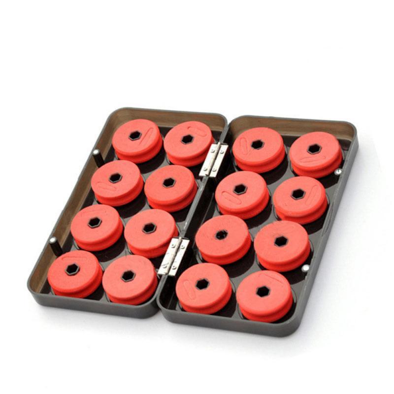 16pcs Foam Spools Line Box Winding Board Fishing Line Shaft Fishing Lure Hook Rig Bait Storage Case Pesca Fishing Tackle Box 8