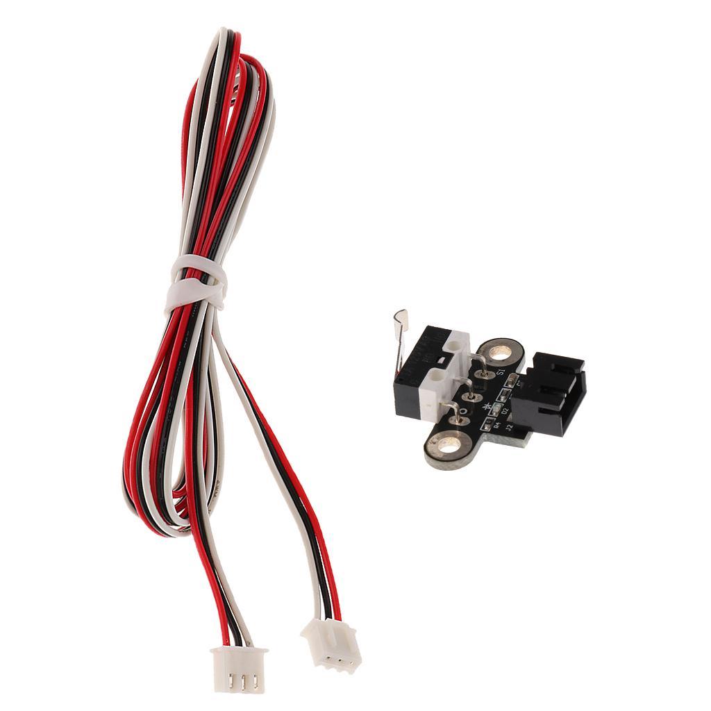 2 Pieces 3D Printer Endstops/ Limit Switch/ Mechanical Switch Module with Wiring Normally Open for CNC Machine or RepRap 3D Printer