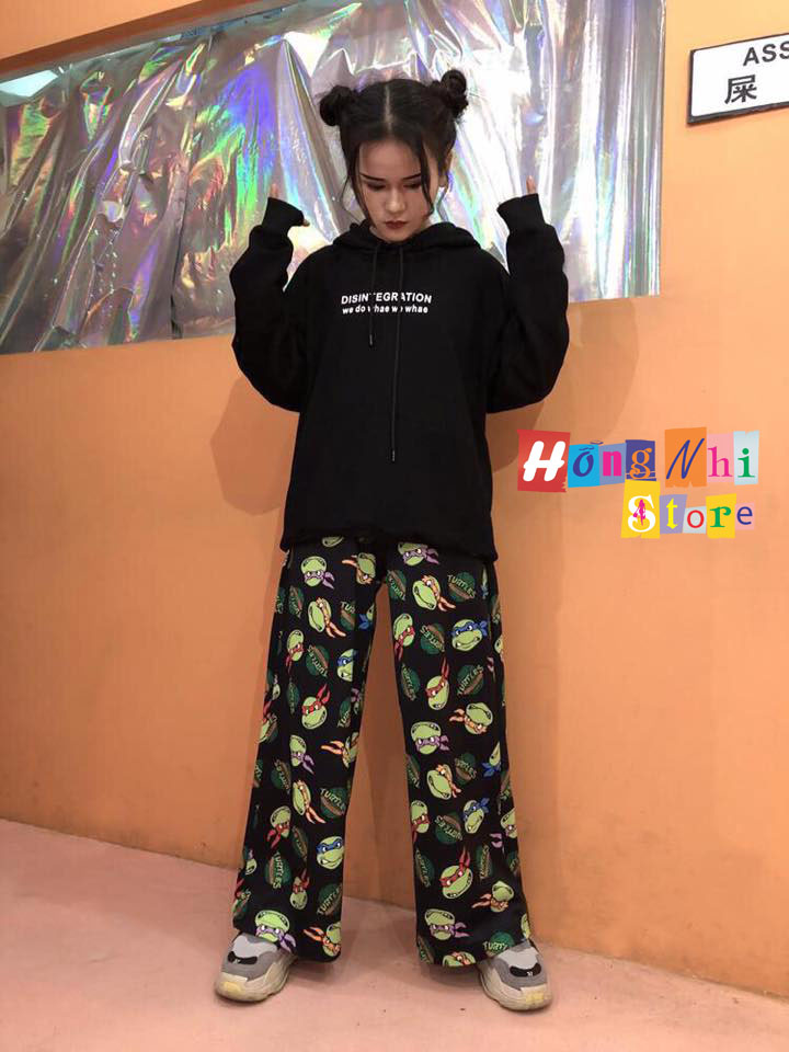 Quần Hoạt Hình Dài Ống Rộng Ninja Cartoon Pant Oversize Ulzzang Unisex - MM