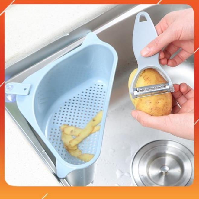 Rổ Gắn Bồn Rửa Chén Hình Tam Giac, Dùng Lọc Rác Tiện Dụng