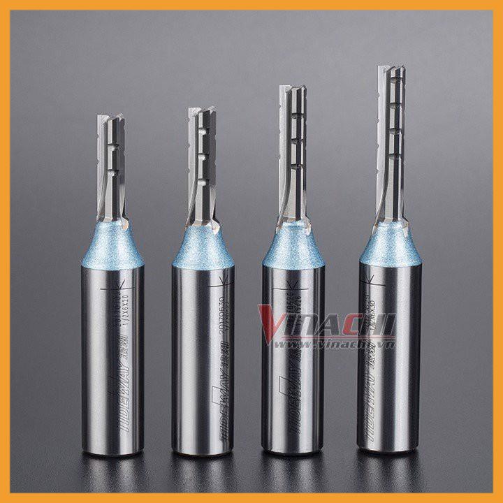 Mũi Cắt CNC Tideway 3 Cánh Cốt 12,7mm - Mũi Cắt CNC Tideway 3 Cánh Cốt cắt sâu, không bám gỗ giúp đẩy mũi khoan nhẹ