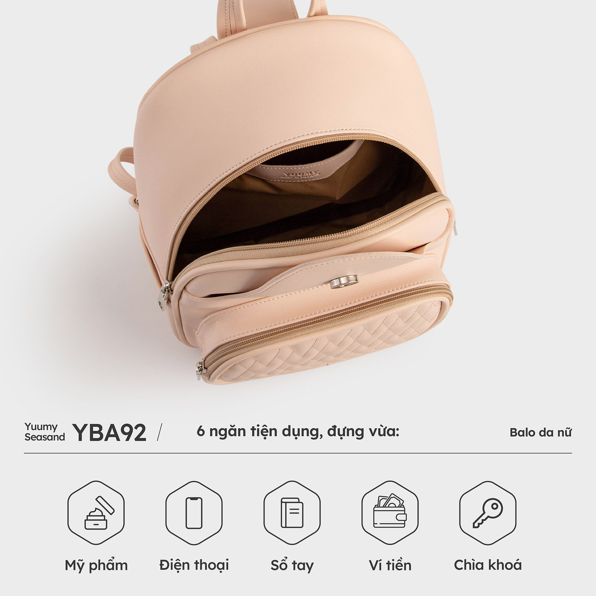 Balo da nữ thời trang dễ thương YUUMY Seasand YBA92