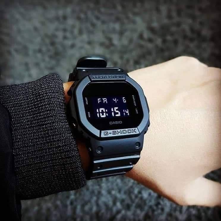 Đồng hồ nam dây nhựa Casio G-Shock chính hãng DW-5600BB-1DR