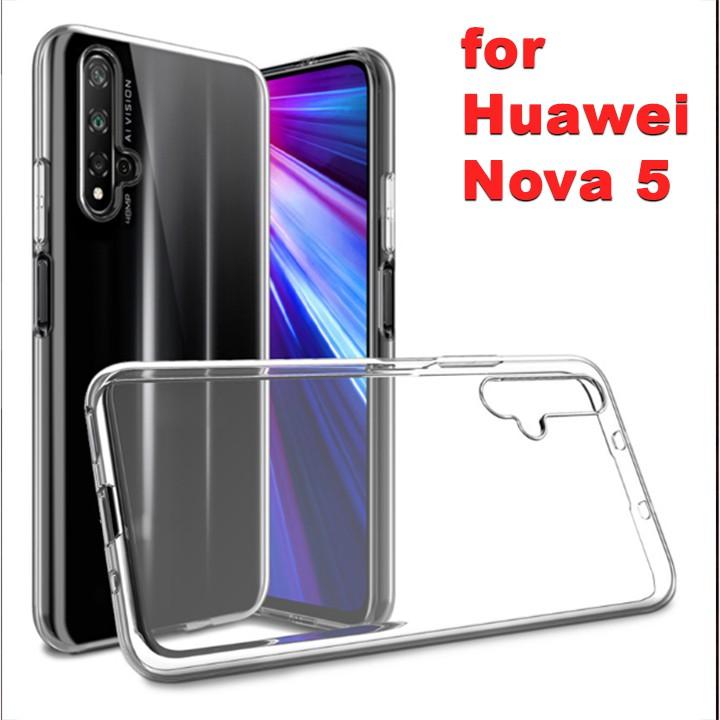 Ốp lưng dẻo silicon trong suốt dành cho Huawei Nova 5