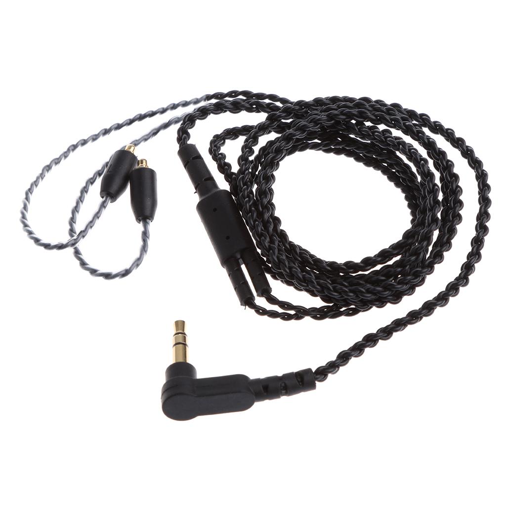 Upgrade Replacement Audio Earphone Headset Cable Cord for Shure SE846 SE535 SE425 SE315 SE215 UE900, Pack of 2