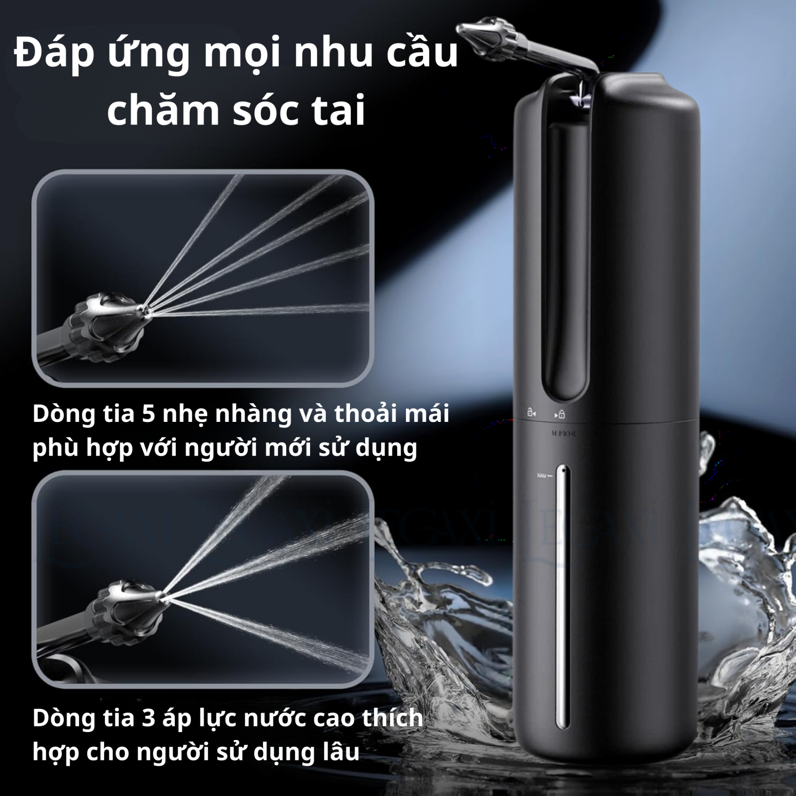 Máy Rửa Tai Bằng Nước Tự Động, Dụng Cụ Lấy Ráy Tai Thông Minh Lấy Sạch Ráy Tai An Toàn Cho Gia Đình