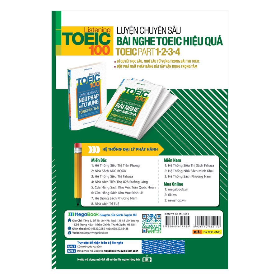 Listening Toeic 100 - Luyện Chuyên Sâu Bài Nghe Toeic Hiệu Quả (Toeic Part 1-2-3-4)