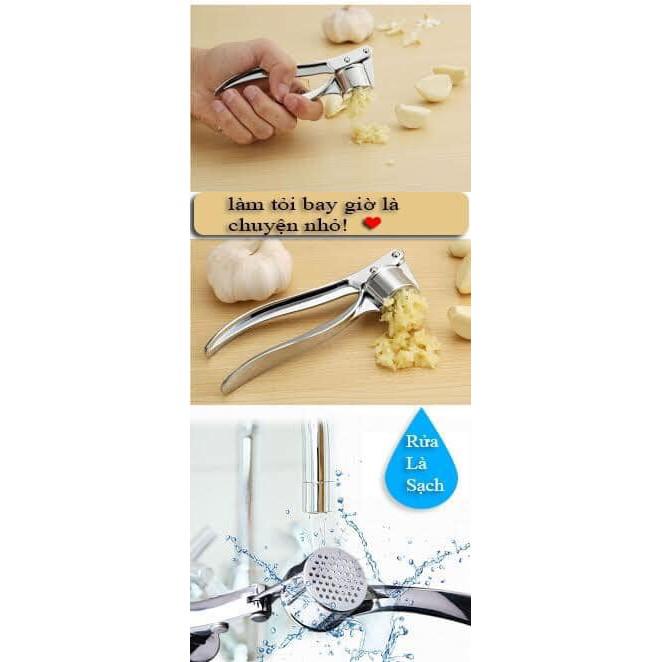 Dụng cụ dập ép giã hành tỏi bằng inox cao cấp siêu tiện dụng